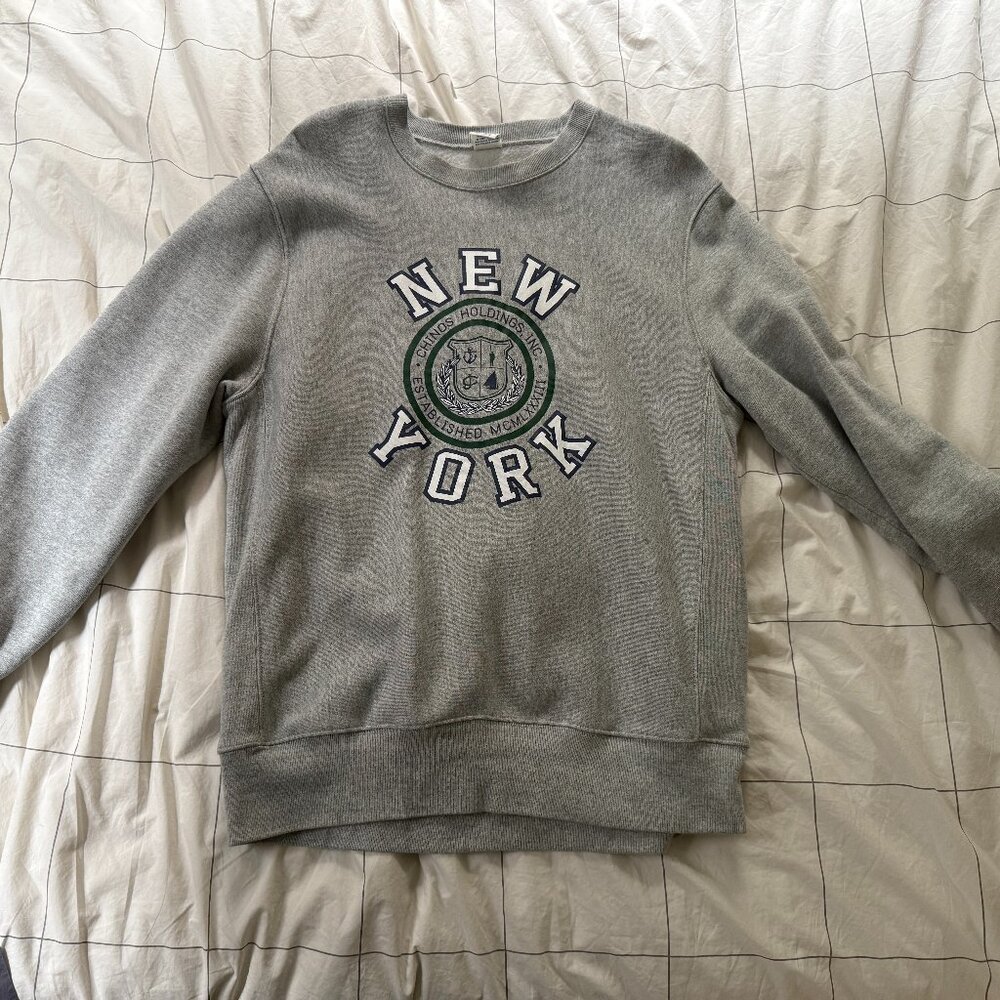 J. Crew "New York City" Crewneck Sweatshirt - Large